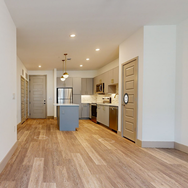 A1 Floor Plan Featuring The Brass Marble Design Package